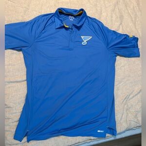 Fanatics Blue Performance Polo Shirt